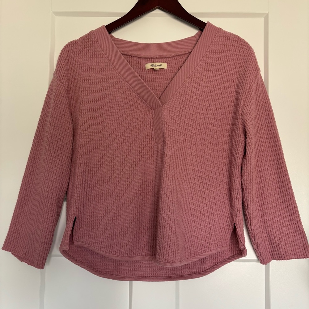 • [Madewell] Waffle Knit Top •